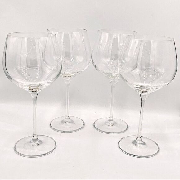 Krosno Harmony Clear Crystalline Wine Gin Tonic Balloon Drinking Glass Set of 4 - Picture 10 of 16